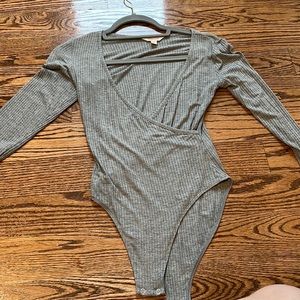 Grey bodysuit
